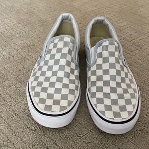 blue/gray checkered vans